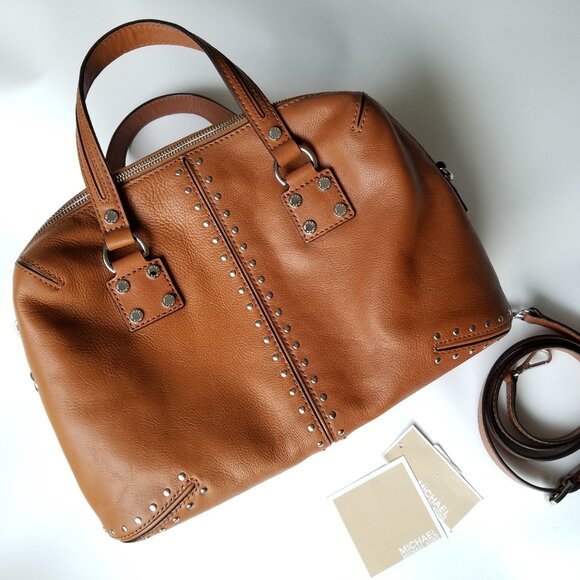 NWOT Michael Kors Astor Satchel in Color Luggage 2010s Reissue - Picture 1 of 14